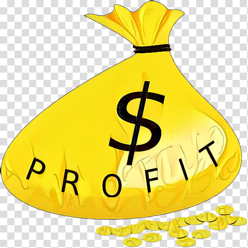 Money Bag, Revenue, Profit, Income, Sales, Yellow, Symbol transparent background PNG clipart