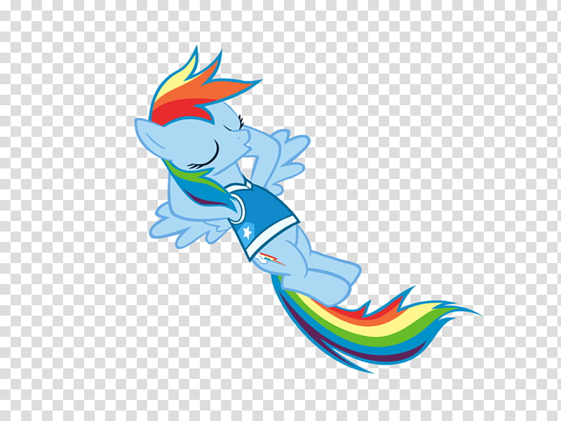 My very first , Rainbow Dash, multicolored My Little Pony character lying backwards illustration transparent background PNG clipart