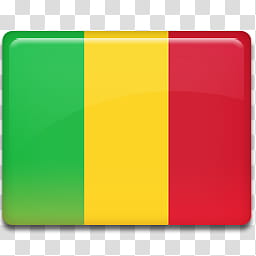 All in One Country Flag Icon, Mali-Flag- transparent background PNG clipart