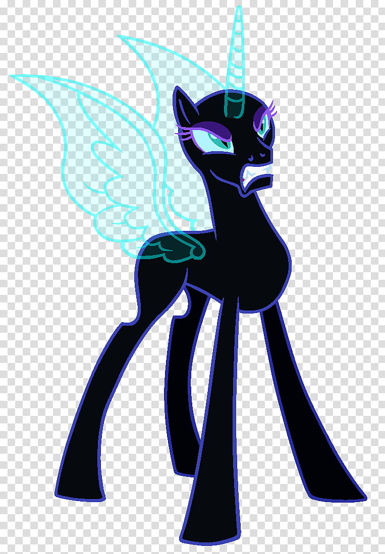 MLP Base , black and blue My Little Pony character transparent background PNG clipart