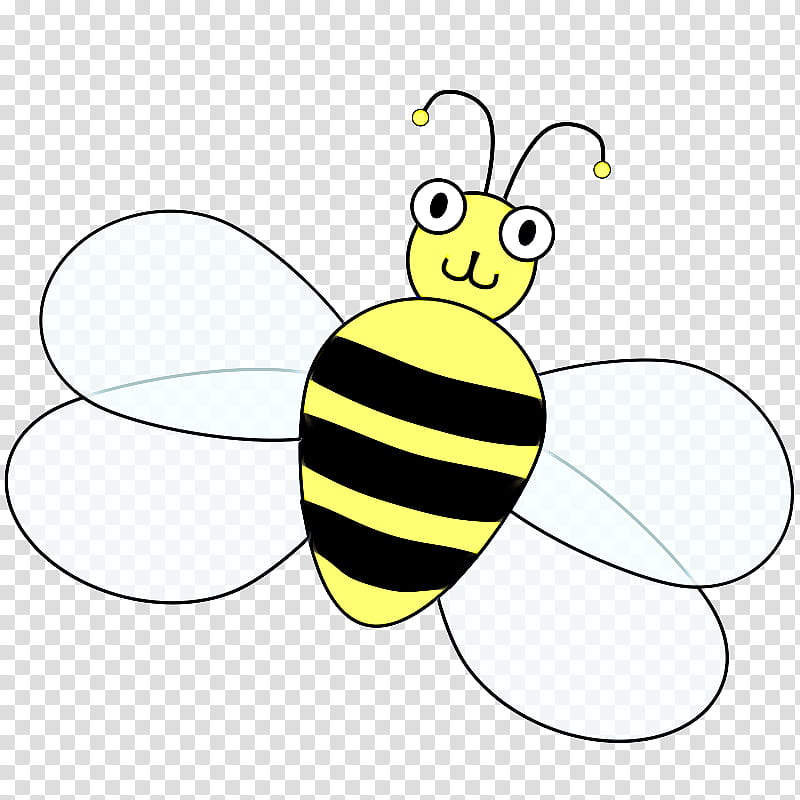 Bumblebee, Honeybee, Insect, Membranewinged Insect, Cartoon, Yellow, Pollinator transparent background PNG clipart