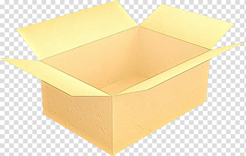 box yellow shipping box carton, Cartoon, Paper Product, Packaging And Labeling, Construction Paper transparent background PNG clipart