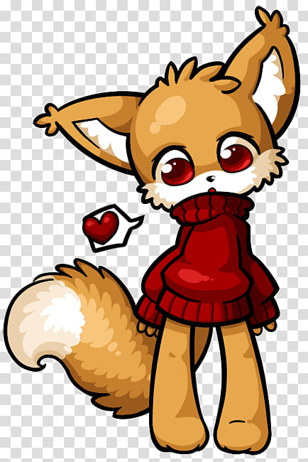 Little Fox transparent background PNG clipart