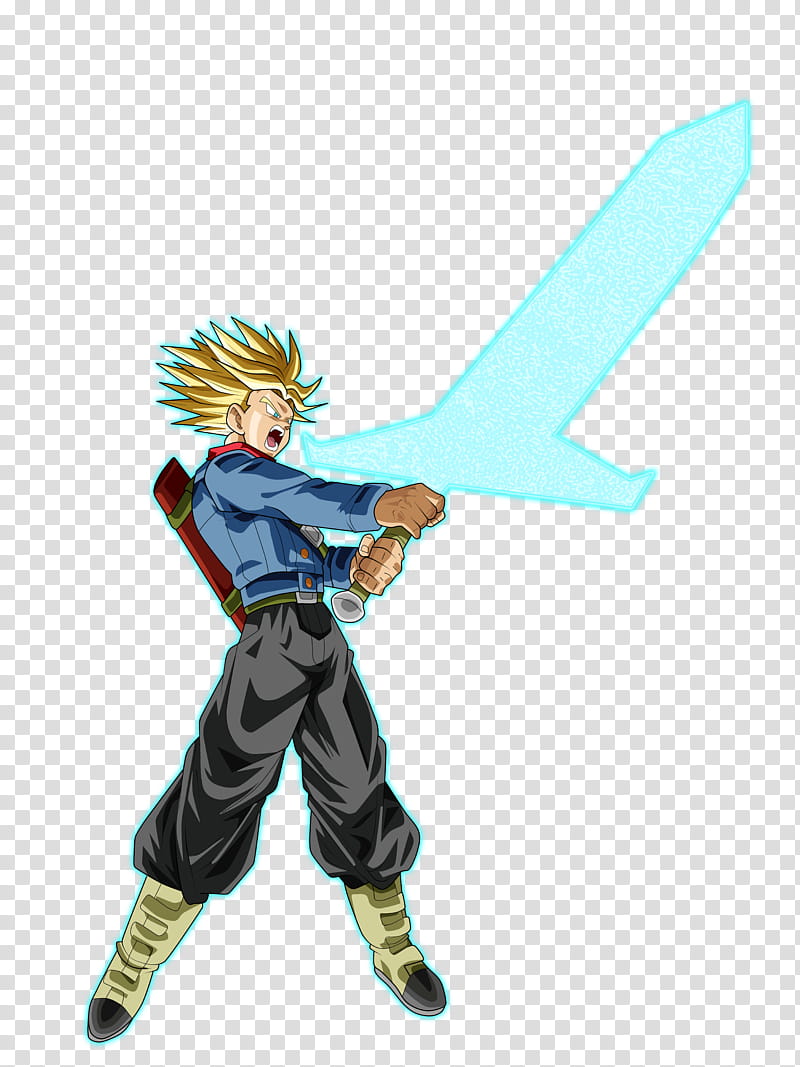 Mirai Trunks Super Saiyan Rage Sword Of Hope Transparent