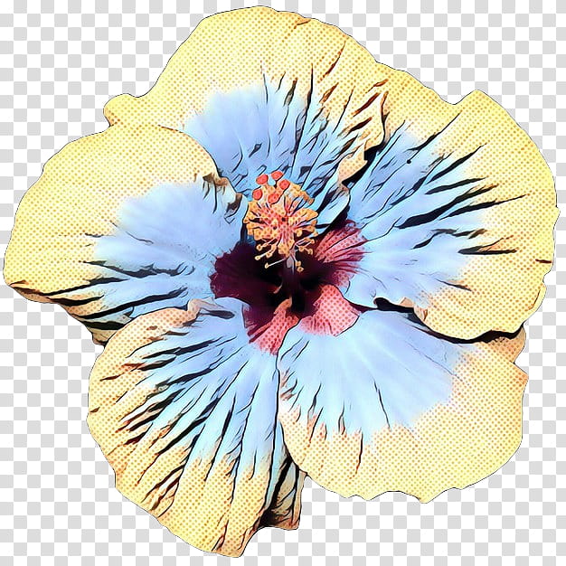 hibiscus hawaiian hibiscus flower petal plant, Pop Art, Retro, Vintage, Chinese Hibiscus, Flowering Plant, Mallow Family transparent background PNG clipart
