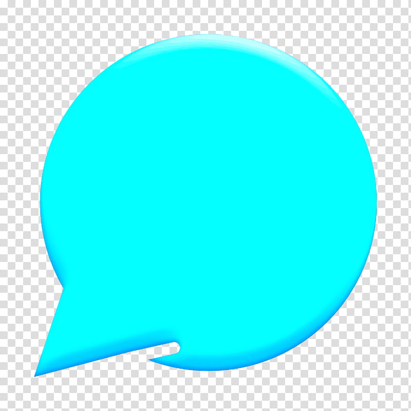 Comment icon Dialogue Assets icon Chat icon, Aqua, Turquoise, Blue, Green, Teal, Circle, Oval transparent background PNG clipart