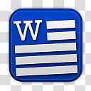 Ms office Icons Xpx , Word, blue and white w text overlay icon transparent background PNG clipart