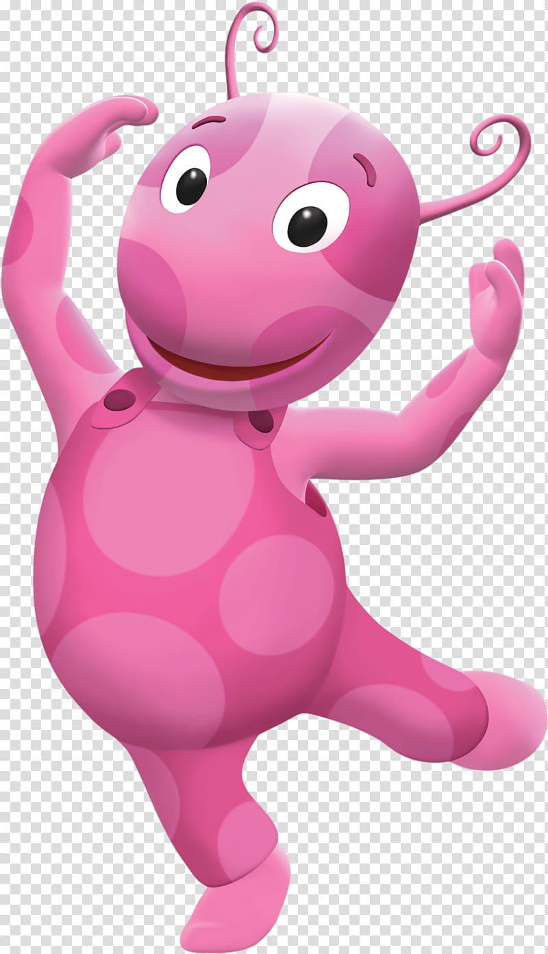 Pink, Uniqua, Tyrone, Character, Nick Jr, Television, Cartoon, Backyardigans transparent background PNG clipart