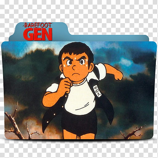 Barefoot Gen Folder Icon, Barefoot Gen transparent background PNG clipart