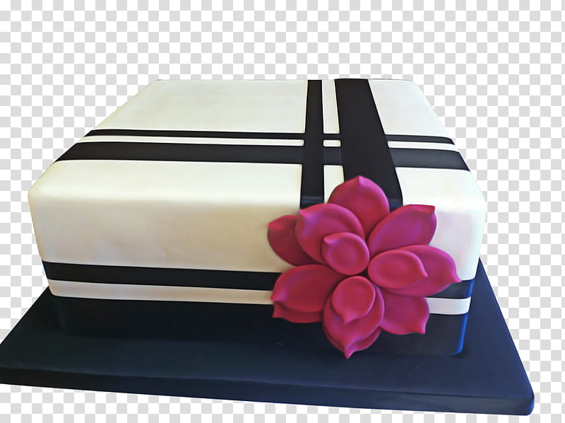 Birthday cake, Pink, Flower, Petal, Rectangle, Fondant, Plant, Magenta transparent background PNG clipart