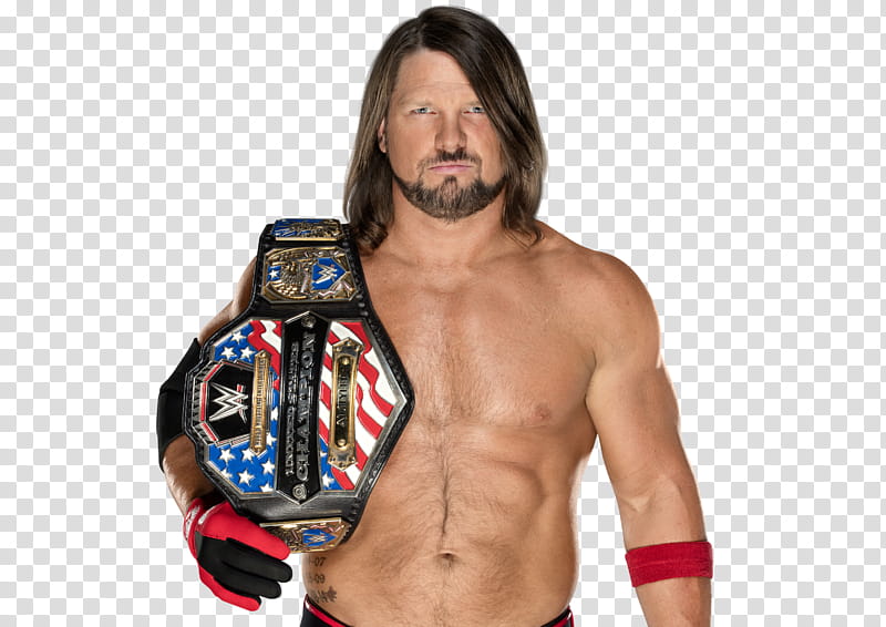 AJ Styles Official USA Champion  transparent background PNG clipart