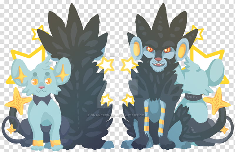 Shinx And Luxray transparent background PNG clipart