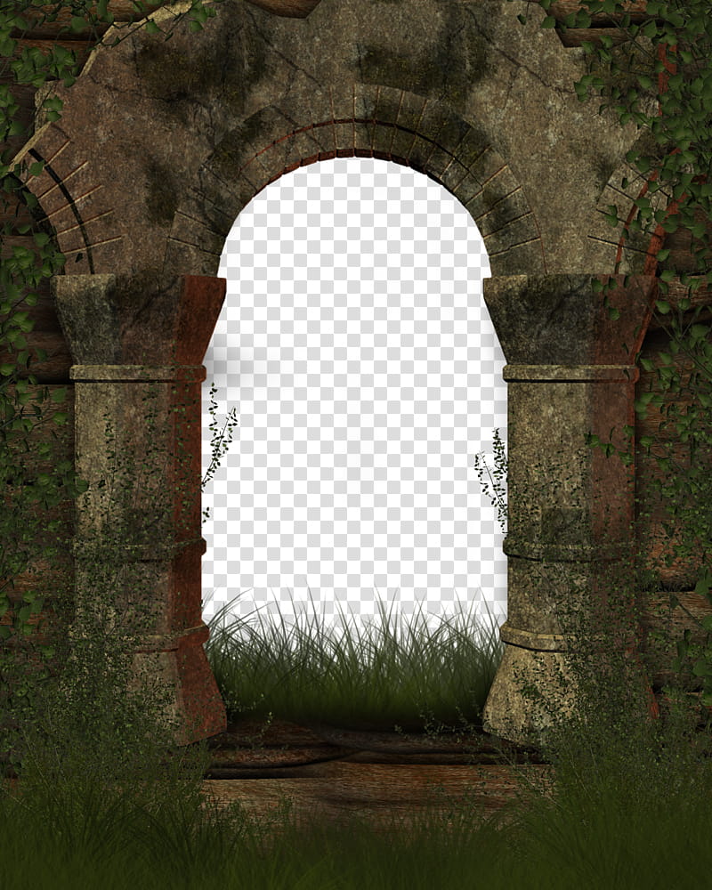 Entrance to Old Age, beige concrete structure transparent background PNG clipart