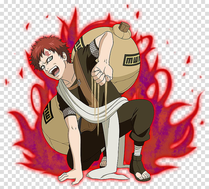 Gaara Jinchuriki of the One Tailed Shukaku transparent background PNG clipart