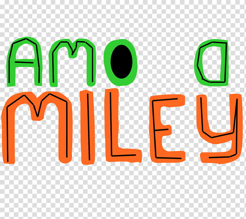 Texto Amo a Miley transparent background PNG clipart
