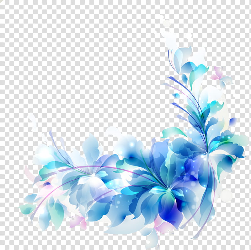 Blue Watercolor Flowers, Floral Design, Decorative Flowers, Blue Flower, Petal, Plant, Flower Arranging, Turquoise transparent background PNG clipart