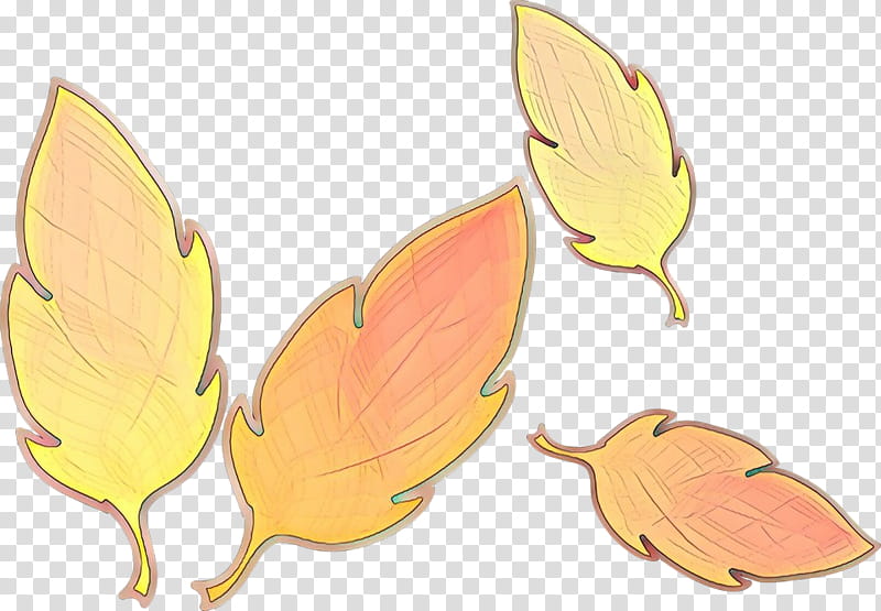 yellow leaf plant herbaceous plant, Cartoon transparent background PNG clipart
