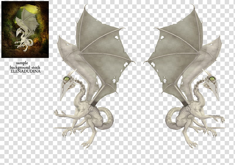 Creature Unknown, two gray gargoyles transparent background PNG clipart