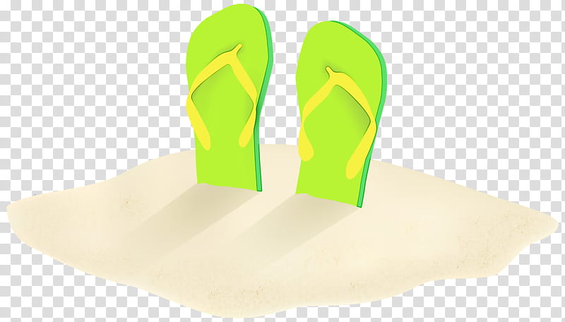 Background Green, Yellow, Footwear, Shoe, Flipflops, Finger transparent background PNG clipart