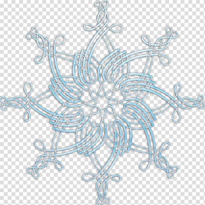 a snowflake, blue transparent background PNG clipart