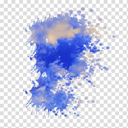 Color Splatters, blue and brown smudge transparent background PNG clipart