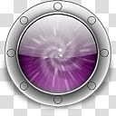 the time machine, round gray and purple icon transparent background PNG clipart