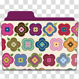 Pattern Folder Icons Set , multicolored floral case illustration transparent background PNG clipart