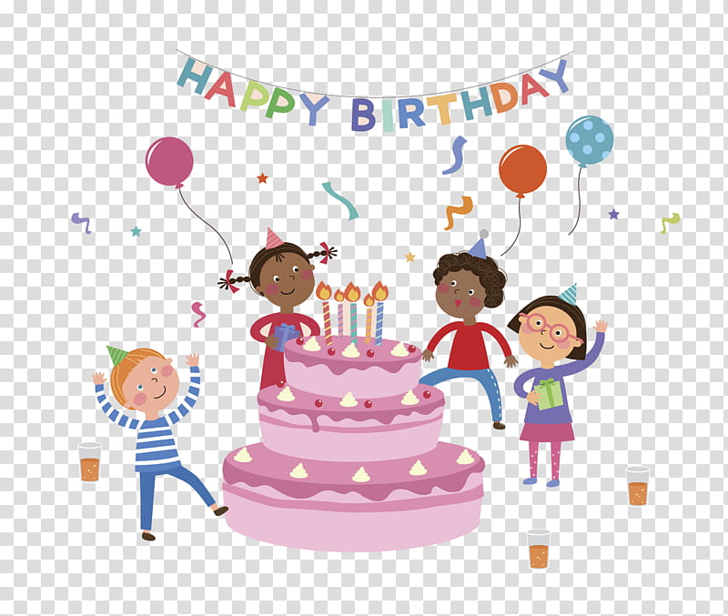 Cartoon Birthday Cake, Party, Birthday
, Festival, Poster, Reality, Sehun, Cake Decorating transparent background PNG clipart