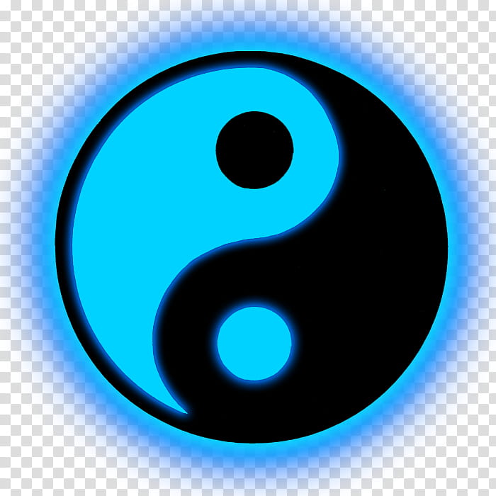 Illuminate , blue and black Yin-Yang transparent background PNG clipart