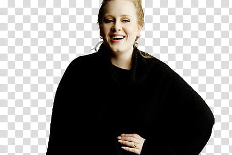 , Adele wearing black robe transparent background PNG clipart