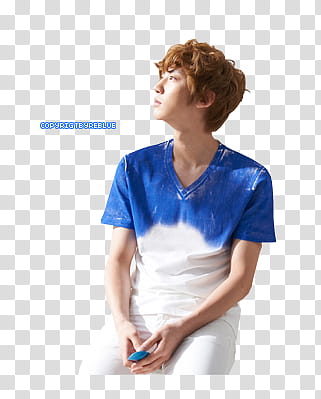 REBLUE EXO , BTS curly-haired boy transparent background PNG clipart