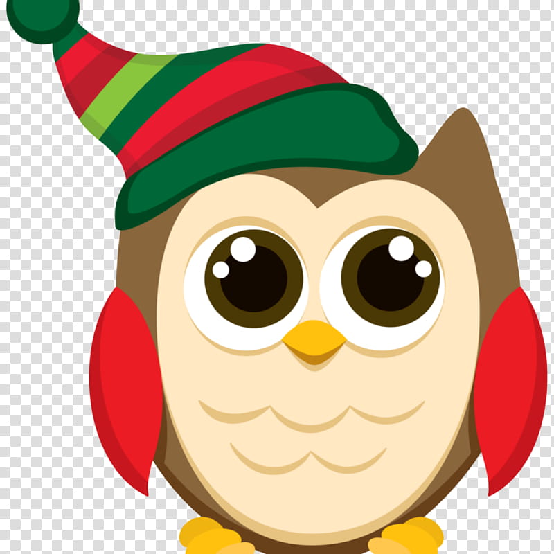 owl cartoon fictional character christmas, Christmas , Bird, Bird Of Prey transparent background PNG clipart