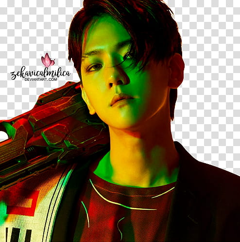 EXO Baekhyun The Power Of Music, man holding rifle transparent background PNG clipart