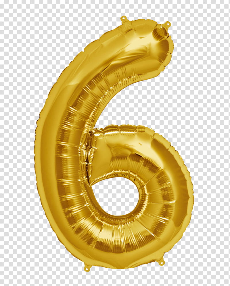 yellow number  balloon transparent background PNG clipart