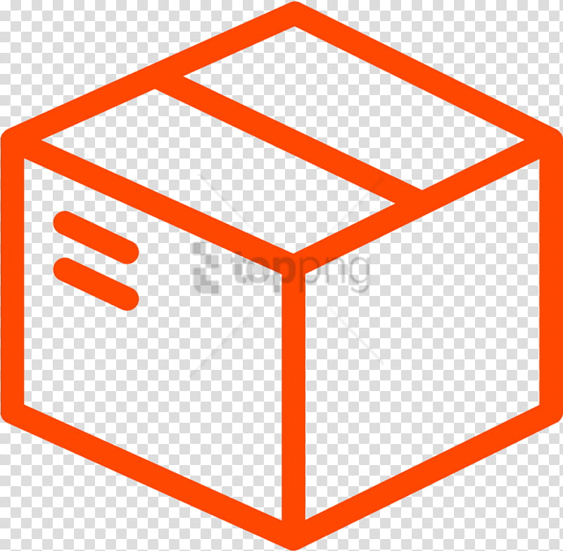 Cardboard Box, Parcel, Package Delivery, Freight Transport, Orange, Line, Sign, Symbol transparent background PNG clipart