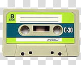 , white and green cassette tape illustraiton transparent background PNG clipart