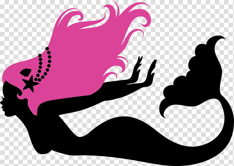 Mermaid, Silhouette, Blog, Sebastian, Popchips, Pink, Magenta transparent background PNG clipart