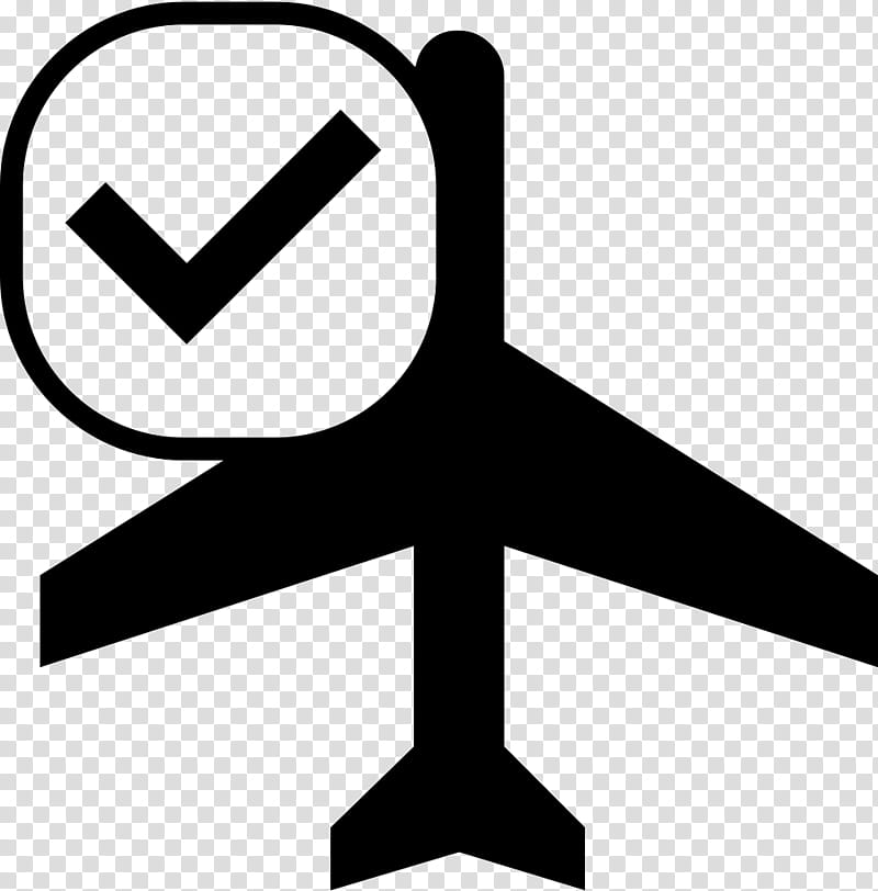 Check Mark Symbol, Airplane, Transport, Passenger, Airport, Airport Checkin, Line, Logo transparent background PNG clipart