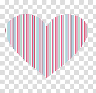 Hearts, white, teal, and pink striped heart illustration transparent background PNG clipart