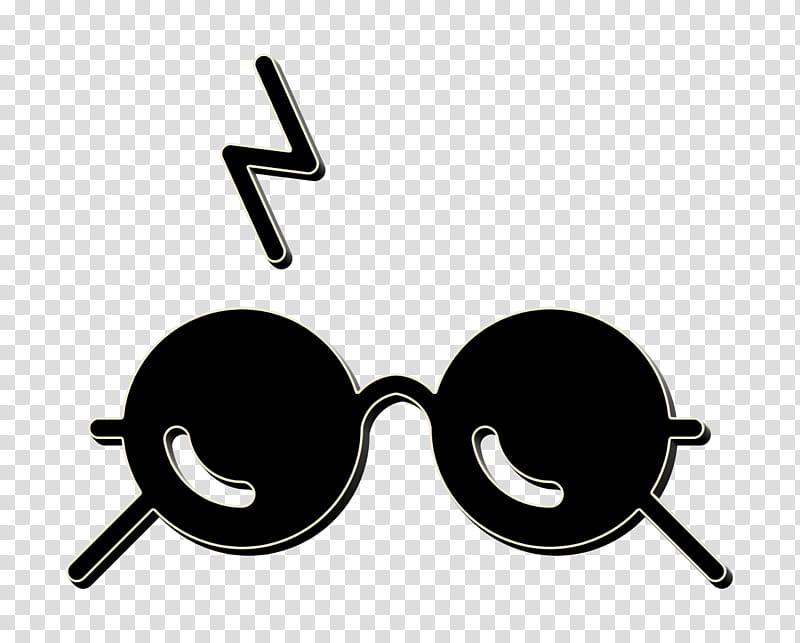 glasses icon harry icon potter icon, Scar Icon, Solid Icon, Eyewear, Sunglasses, Personal Protective Equipment, Goggles, Aviator Sunglass transparent background PNG clipart