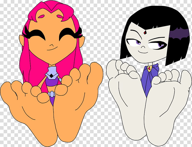 Starfire Feet Porn - Th eShop comm for PartyAnimalInDaHood Part , Starfive and Raven from Teen  Titans Go characters transparent background PNG clipart | HiClipart