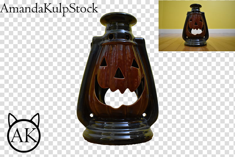 Pumpkin Lantern Pre Cut, brown Halloween lantern lamp transparent background PNG clipart