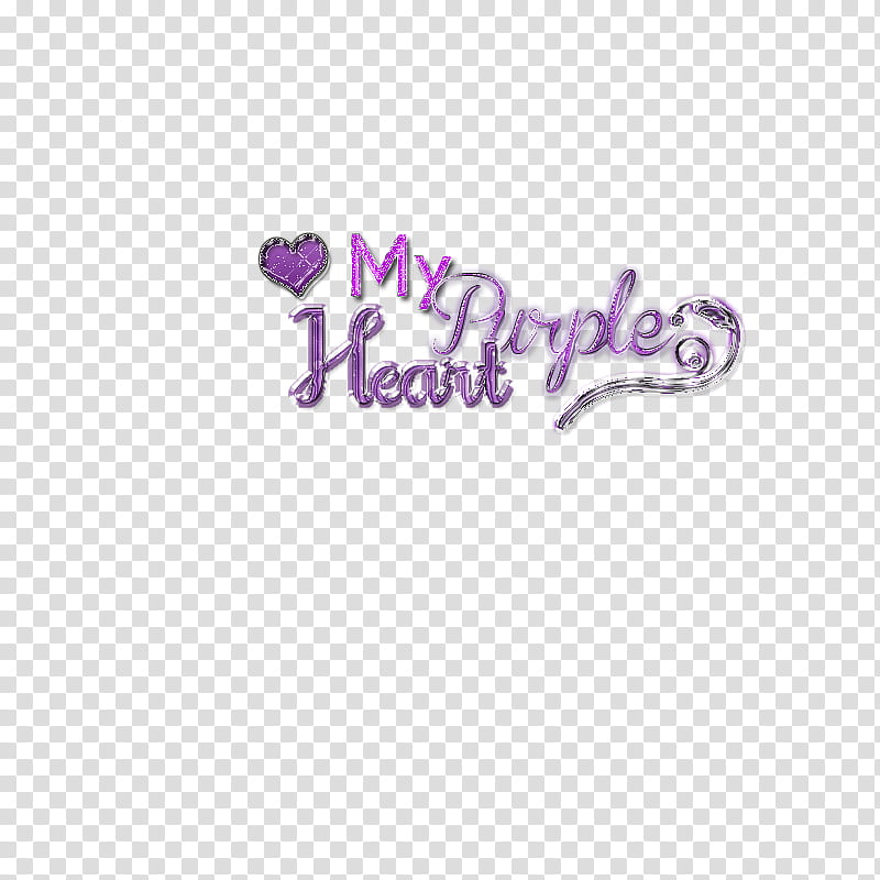 my purple heart text] transparent background PNG clipart