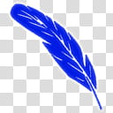 feather for mac icons , feather-blue transparent background PNG clipart