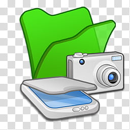 Refresh CL Icons , folder_green_scanners_&_cameras, camera and folder illustration transparent background PNG clipart