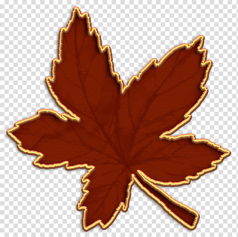 Enchanting Autumn Elements, brown maple leaf illustration transparent background PNG clipart