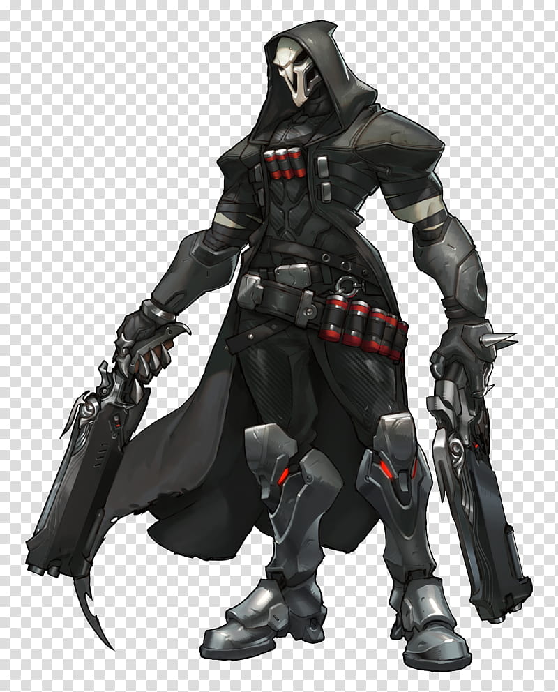 Reaper Overwatch, Overwatch Reaper holding guns transparent background PNG clipart