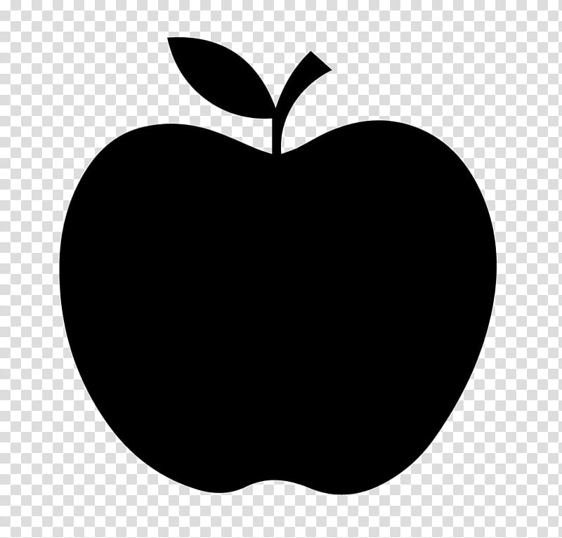 Black Apple Logo, Fruit, Vegetarian Cuisine, Reineta Vegetariano, Food, Leaf, Plant, Blackandwhite transparent background PNG clipart