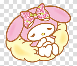 My Melody S , drawing of a Sanrio character transparent background PNG clipart