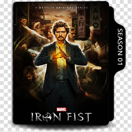 Marvel Iron Fist Season  Folder Icon transparent background PNG clipart